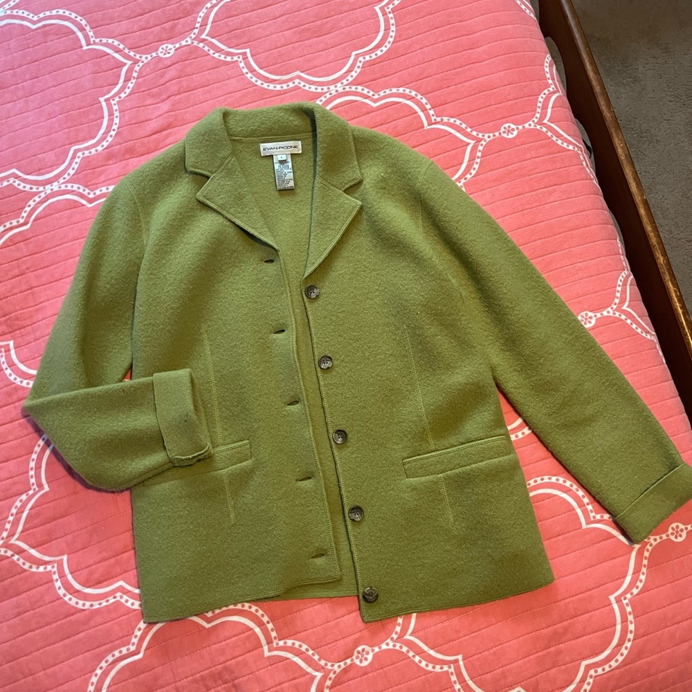 Vintage Evan Picone Olive Blazer